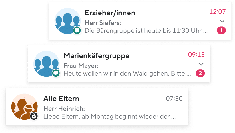 Die Kita-App von Sdui – Chat