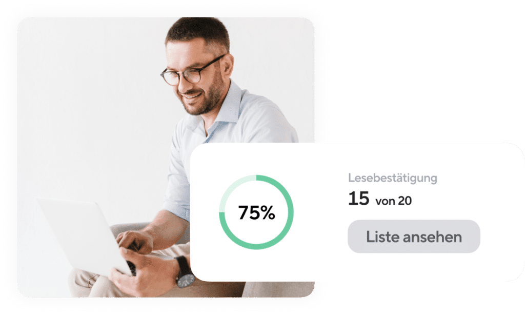 Die Kita App von Sdui - Erzieher kontrolliert Lesebestätigungen