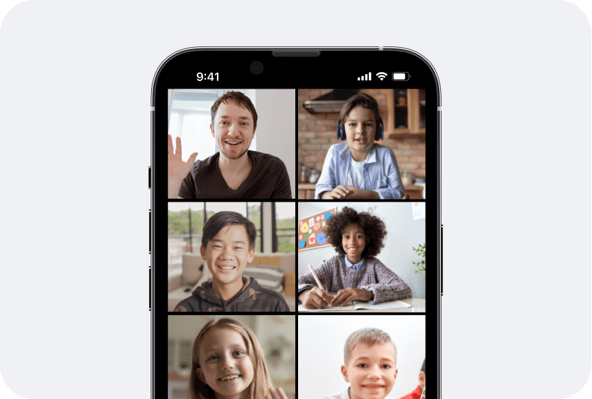 Unterrichtsapp Sdui - Videokonferenz mit Lehrkraft und Schüler/innen